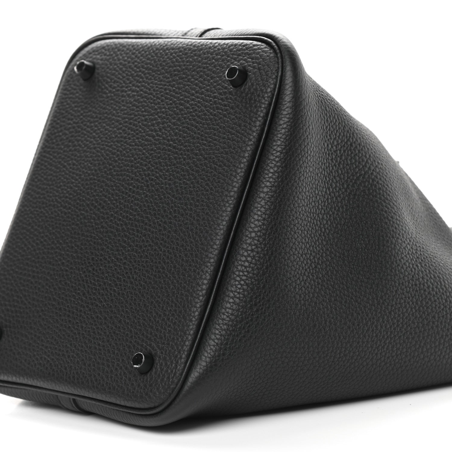 Hermes Taurillon Clemence Monochrome Picotin Lock 22 MM Black 8 of 9