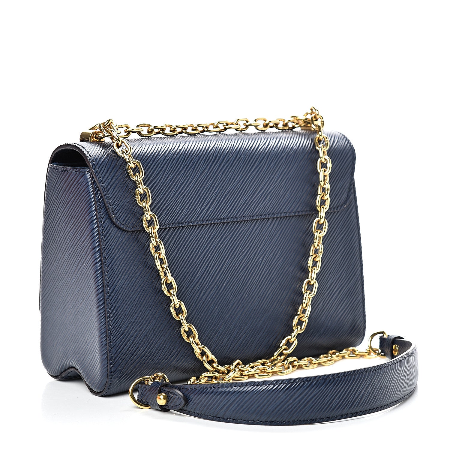 Louis Vuitton Epi Twist Shoulder Bag MM Indigo 2 of 14
