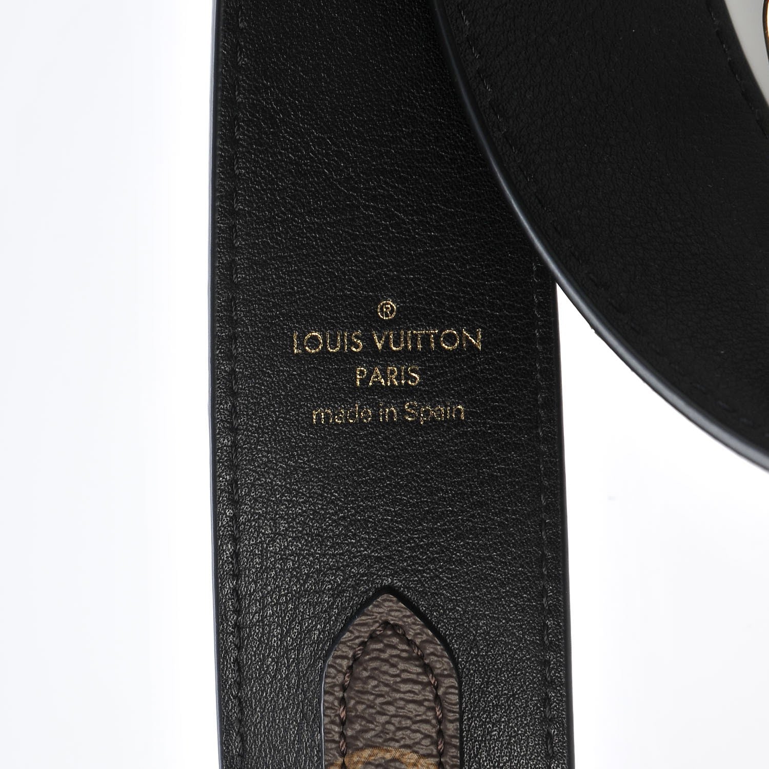 Louis Vuitton Monogram Bandouliere Shoulder Strap Black 3 of 7