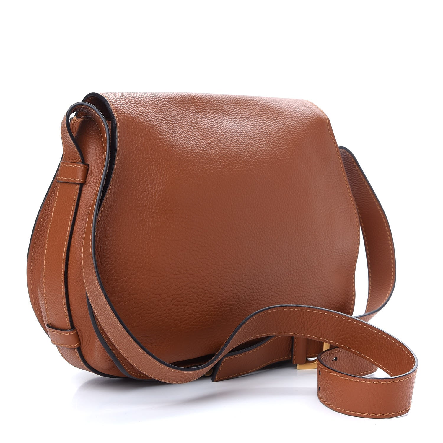 Chloe Calfskin Medium Marcie Round Crossbody Bag Tan 3 of 8