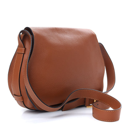 Chloe Calfskin Medium Marcie Round Crossbody Bag Tan 3 of 8