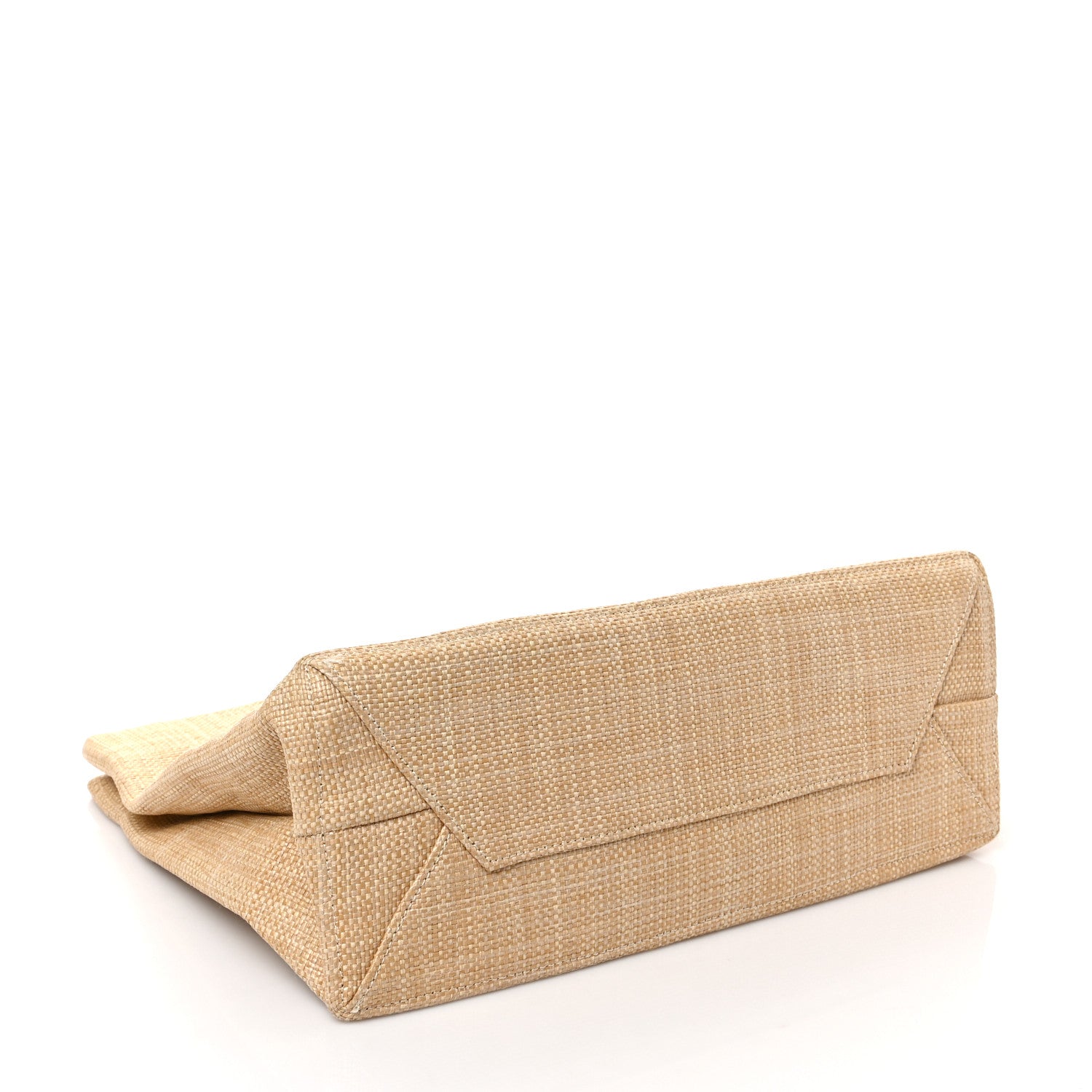 Prada Raffia Logo Tote Naturale 4 of 9