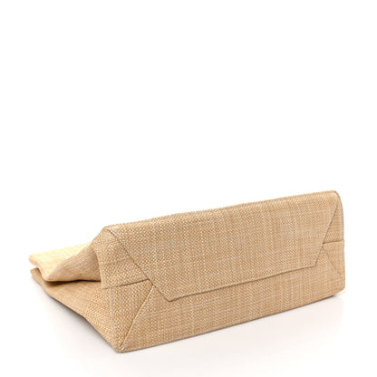 Prada Raffia Logo Tote Naturale 4 of 9