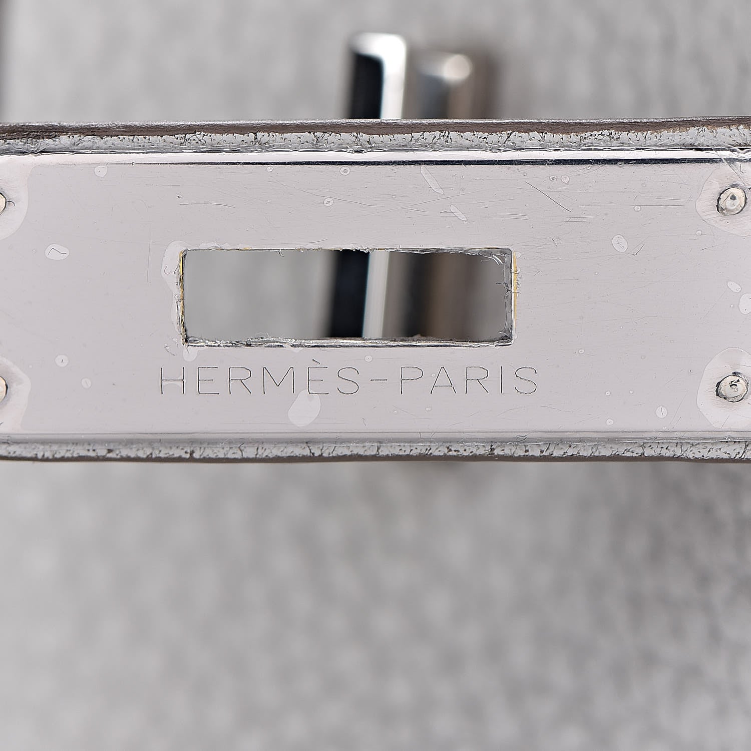 Hermes Taurillon Clemence Lizard Club Birkin 35 Gris Perle White Mykonos 21 of 39