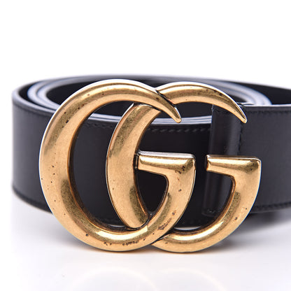 Gucci Calfskin Double G 40mm Belt 90 36 Black 6 of 6