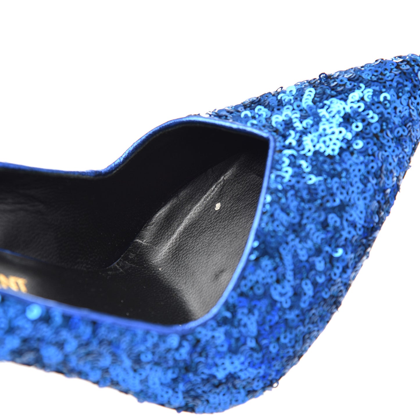 Sequin Paris 105 V Cut Pumps 35 Bleu Roy