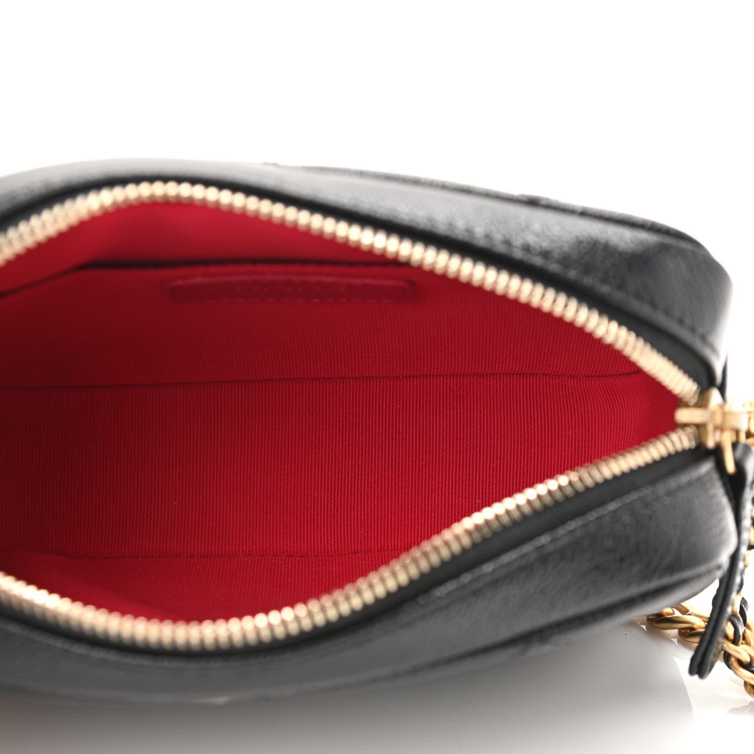 Chanel Shiny Caviar Quilted Chain Melody Camera Bag Black 4 of 9