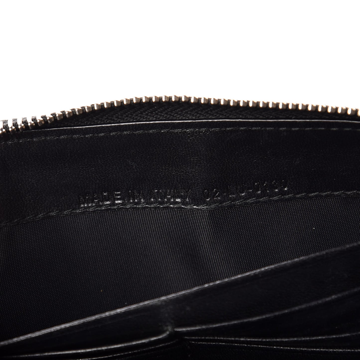 Lambskin Cannage Lady Dior Zip Wallet Black