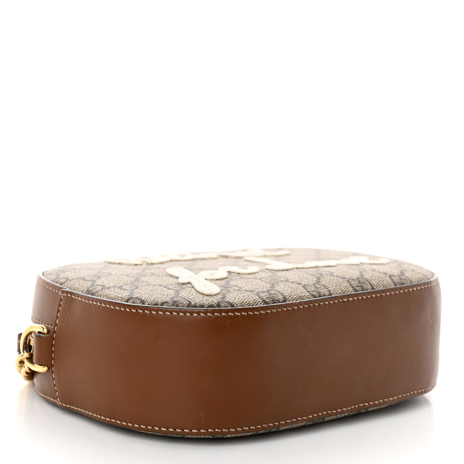 Gucci GG Supreme Monogram Blind For Love Embroidered Mini Chain Shoulder Bag Beige Tuscany 4 of 12