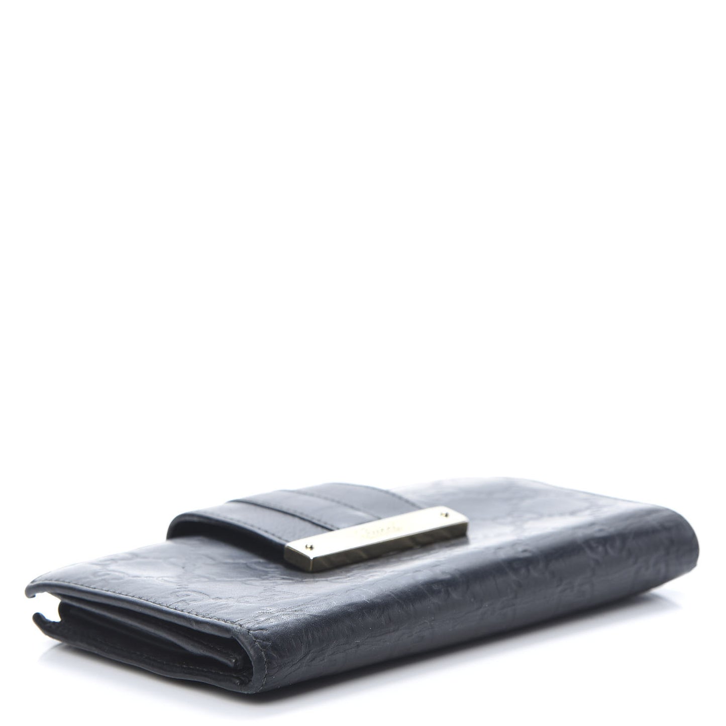 Guccissima Ladies Web Long Wallet Black