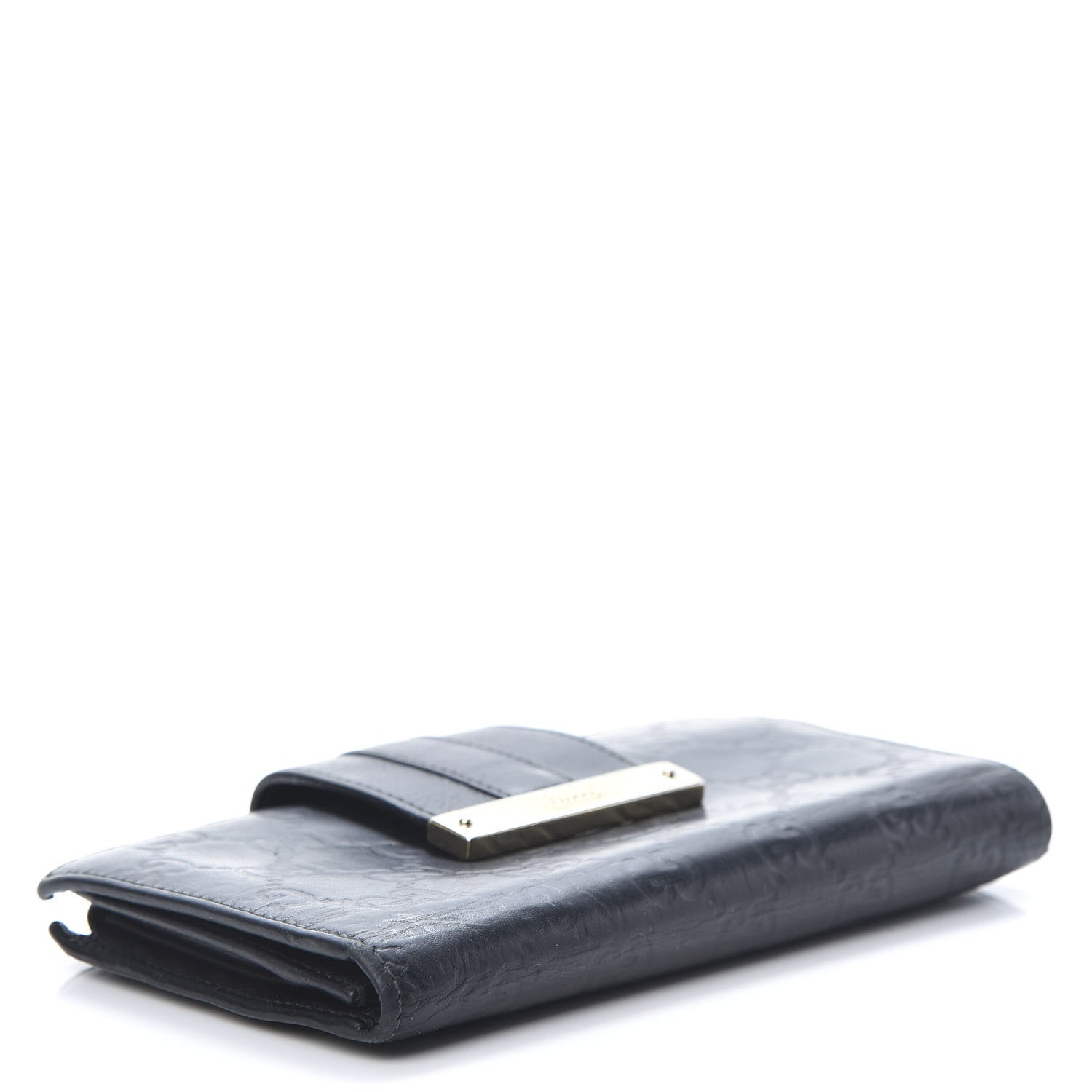 Gucci Guccissima Ladies Web Long Wallet Black 4 of 10