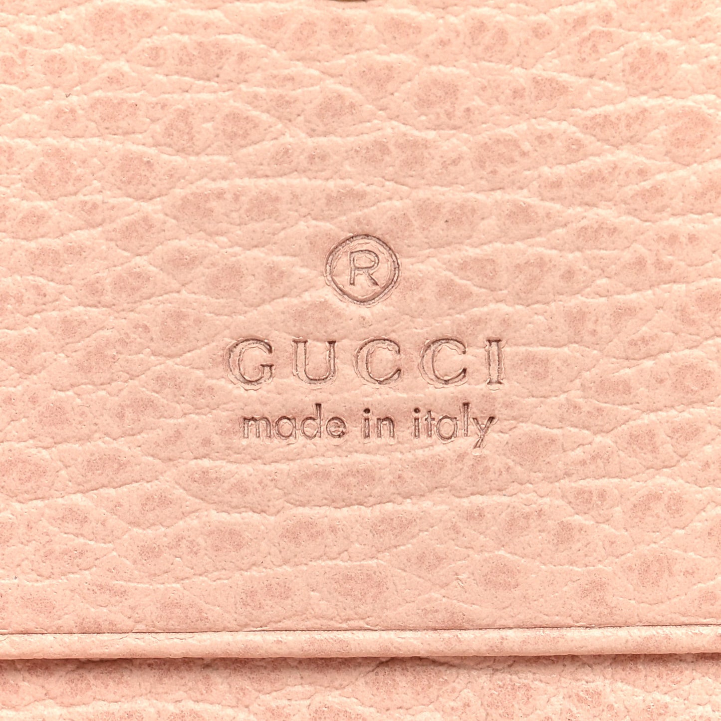 Pebbled Calfskin Butterfly Card Case Perfect Pink