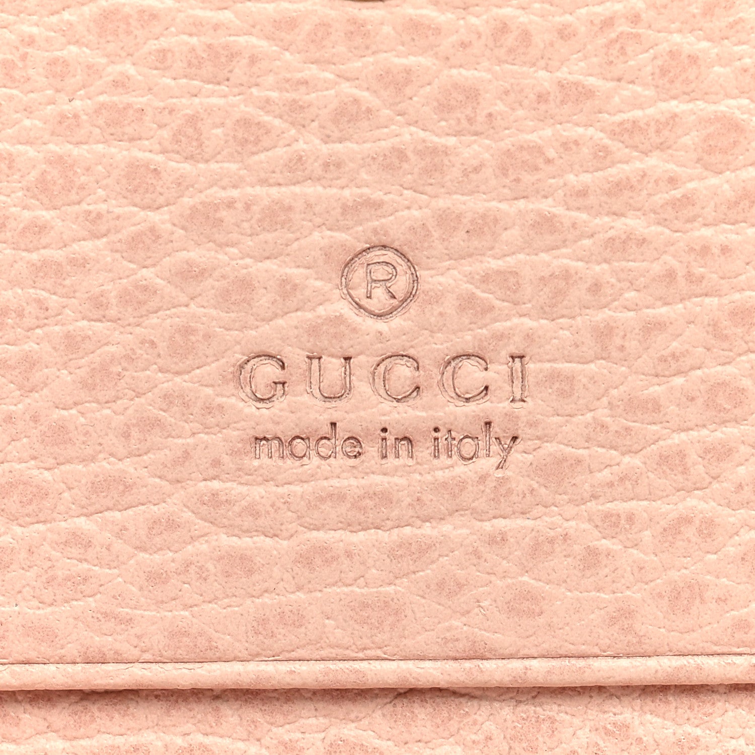 Gucci Pebbled Calfskin Butterfly Card Case Perfect Pink 6 of 6