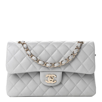 Chanel Caviar Quilted Small Double Flap Grey 1 of 4