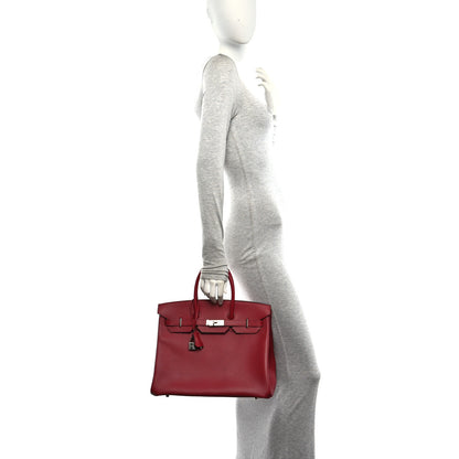 Hermes Epsom Birkin 35 Rouge Grenat 2 of 11