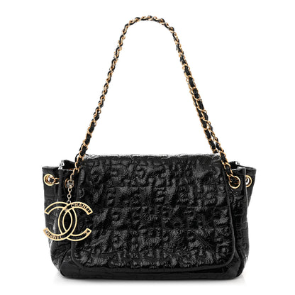 Chanel Patent Puzzle Accordion Flap Bag Black 1 of 12