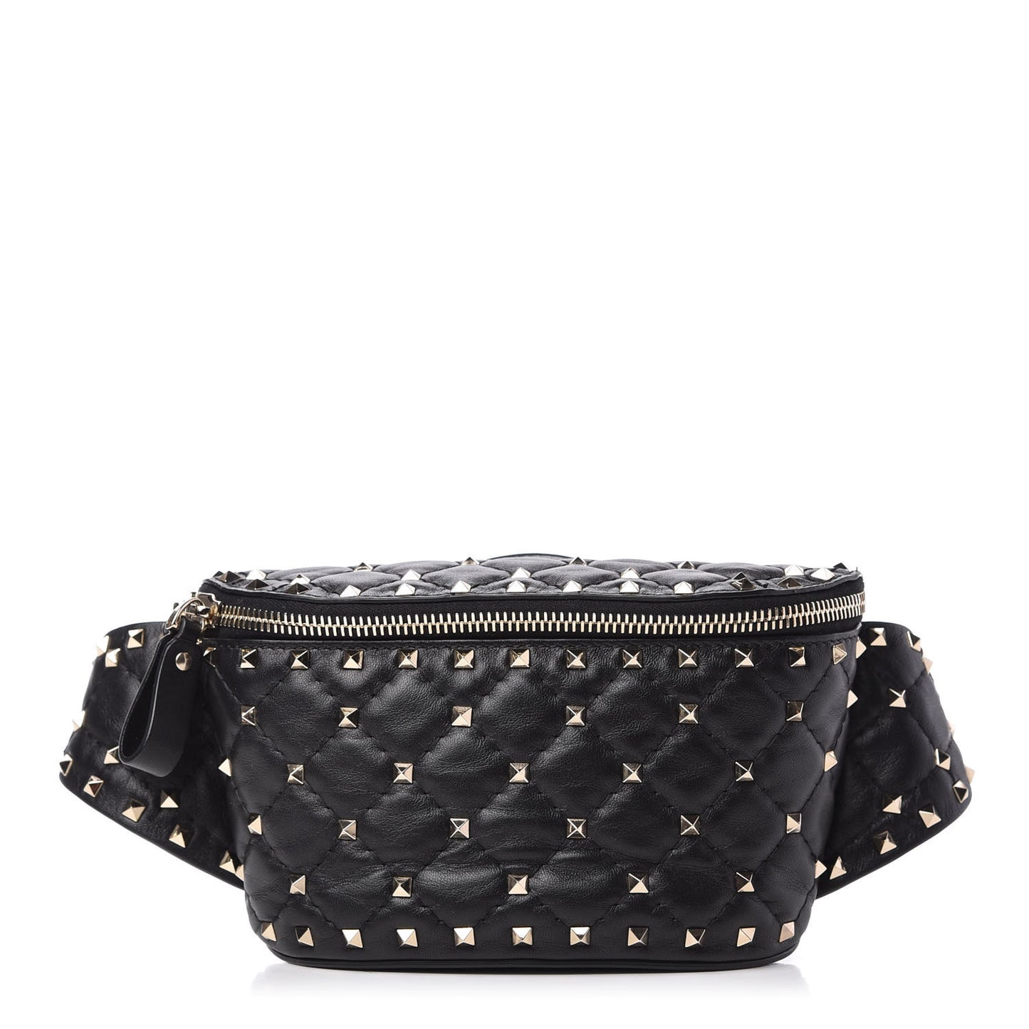 Nappa Rockstud Spike Belt Bag 105 Black