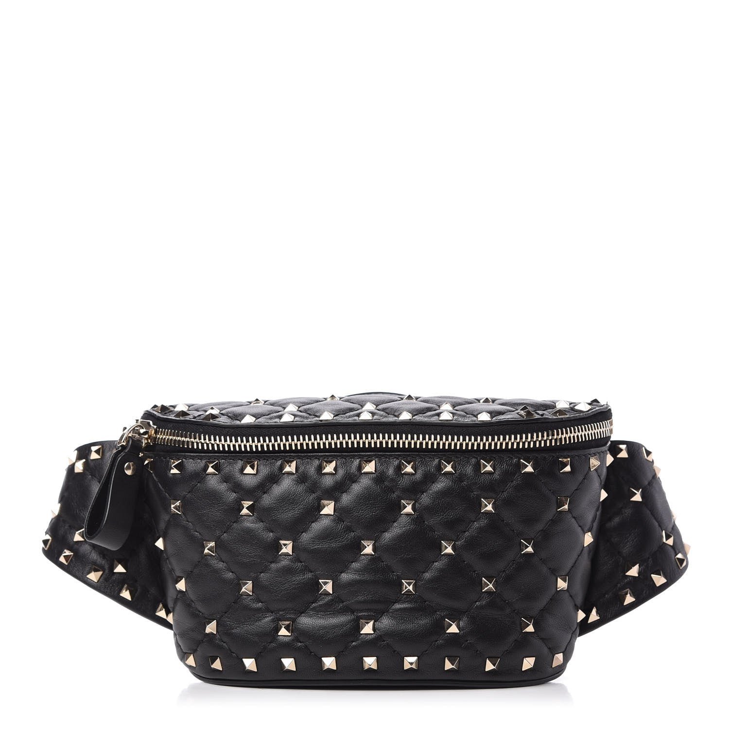 Valentino Garavani Nappa Rockstud Spike Belt Bag 105 Black 1 of 11