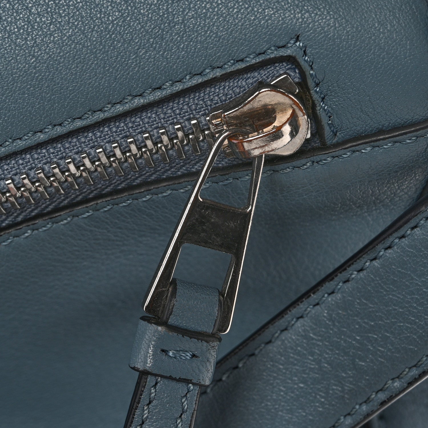 Loewe Calfskin Small Puzzle Bag Stone Blue 13 of 16