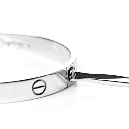 Cartier 18K White Gold LOVE Bracelet 16 6 of 6