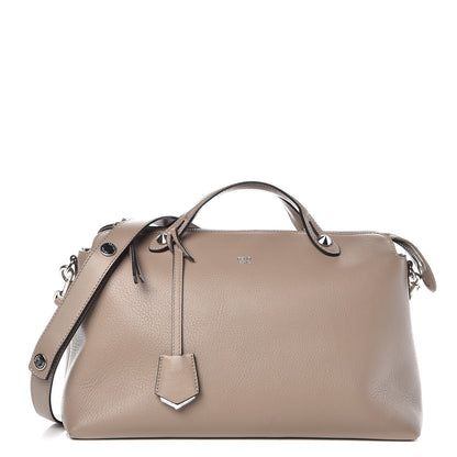Fendi Vitello Dolce Large By The Way Boston Bag Tortora 1 of 8