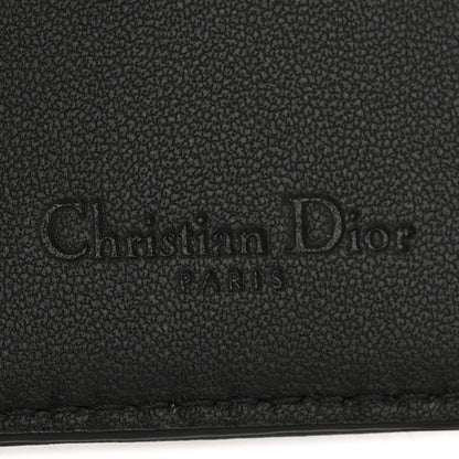 Christian Dior Lambskin Cannage Mini Lady Dior Wallet Black 6 of 9