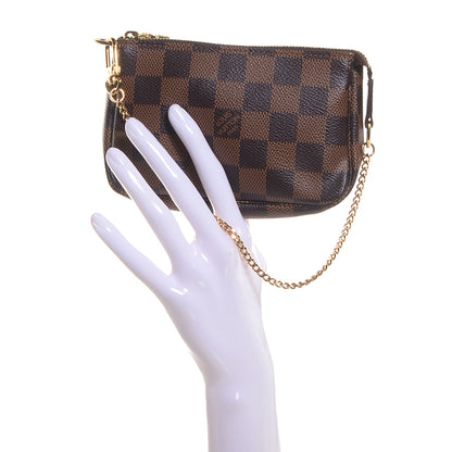 Louis Vuitton Damier Ebene Mini Pochette Accessories 2 of 8