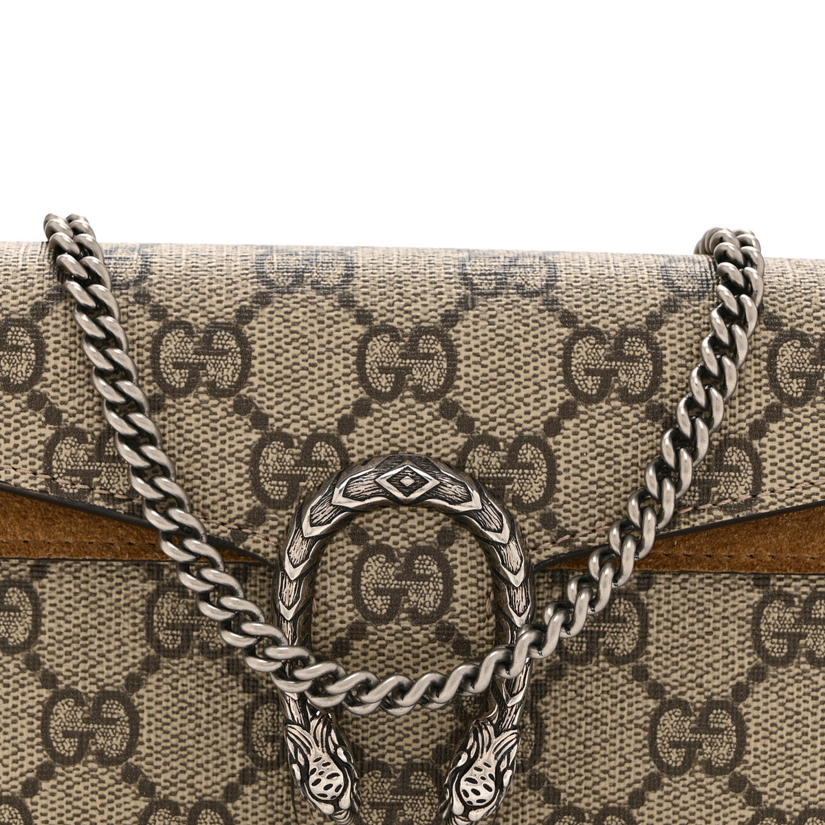 GG Supreme Monogram Super Mini Dionysus Shoulder Bag Taupe