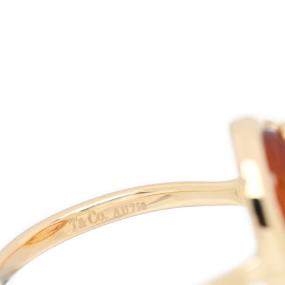 Tiffany 18K Yellow Gold Citrine Paloma Picasso Olive Leaf Ring 54 7 4 of 4