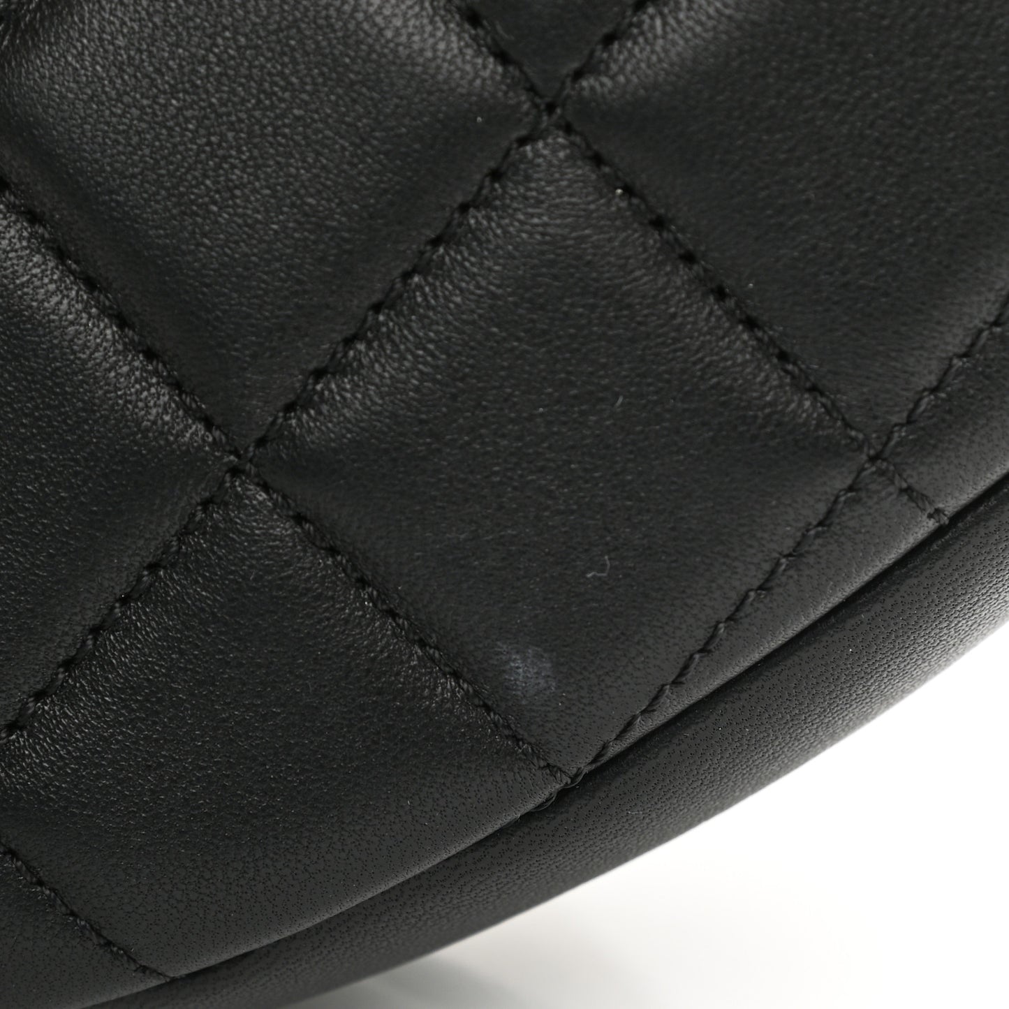 Lambskin Quilted All About Chains Hobo Black