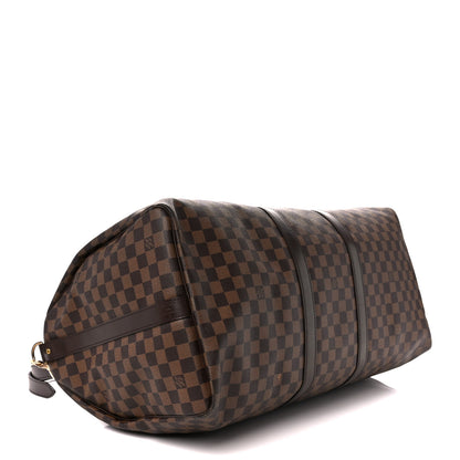 Louis Vuitton Damier Ebene Keepall Bandouliere 55 3 of 14