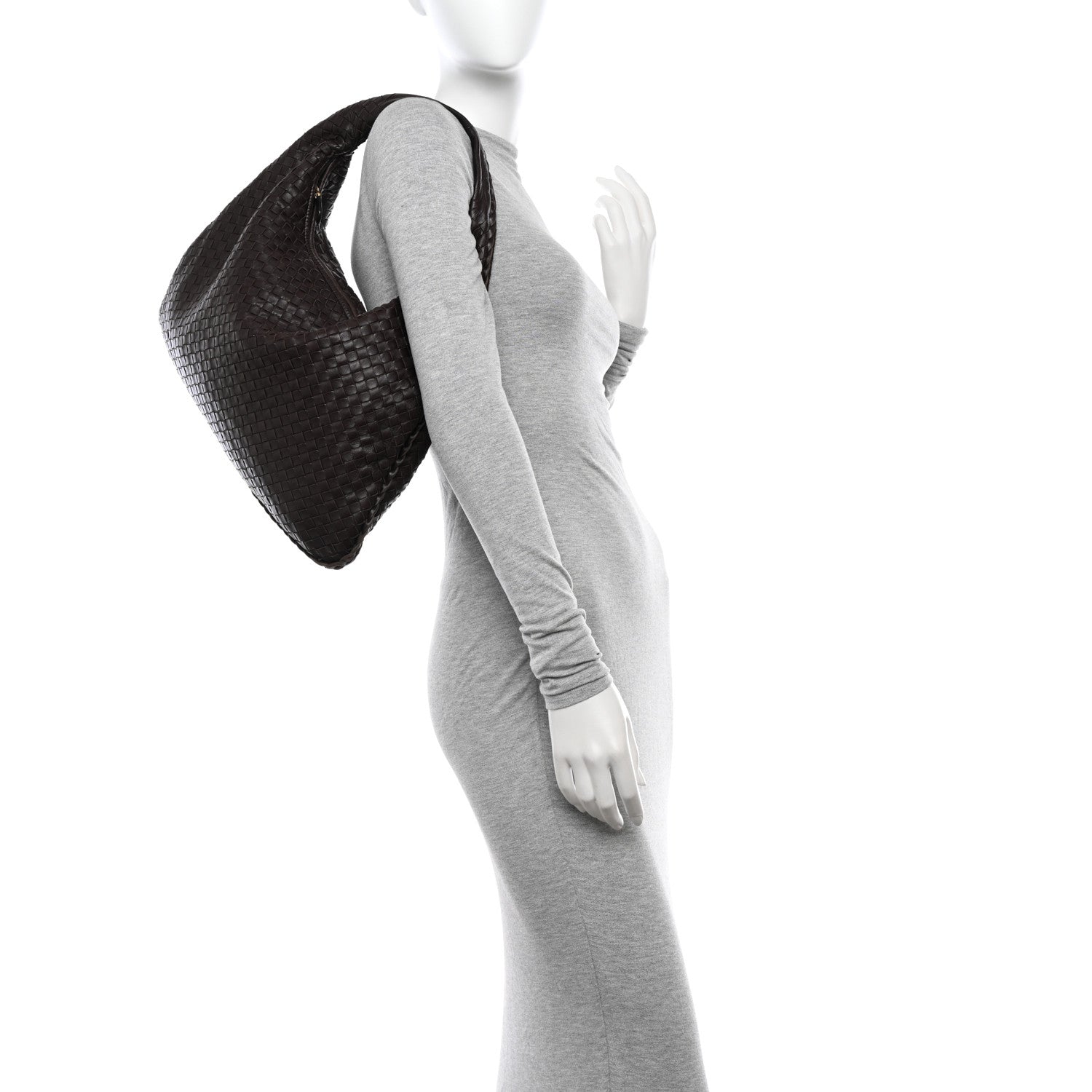 Bottega Veneta Nappa Intrecciato Large Veneta Hobo Ebano 2 of 10