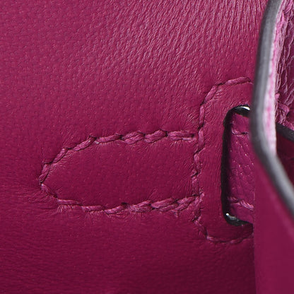 Hermes Chevre Mysore Mini Kelly Sellier 20 Rose Pourpre 16 of 28