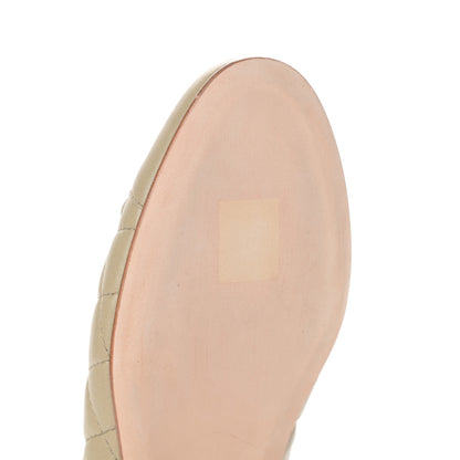 Chanel Lambskin Quilted Cap Toe Ballerina Flats 36.5 Beige Fonce 11 of 12