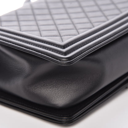Chanel Calfskin Quilted New Medium Boy Flap So Black 11 of 13