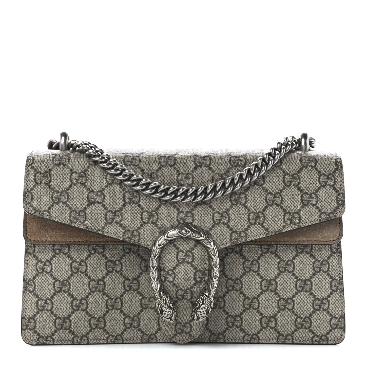 GG Supreme Monogram Small Dionysus Shoulder Bag Taupe