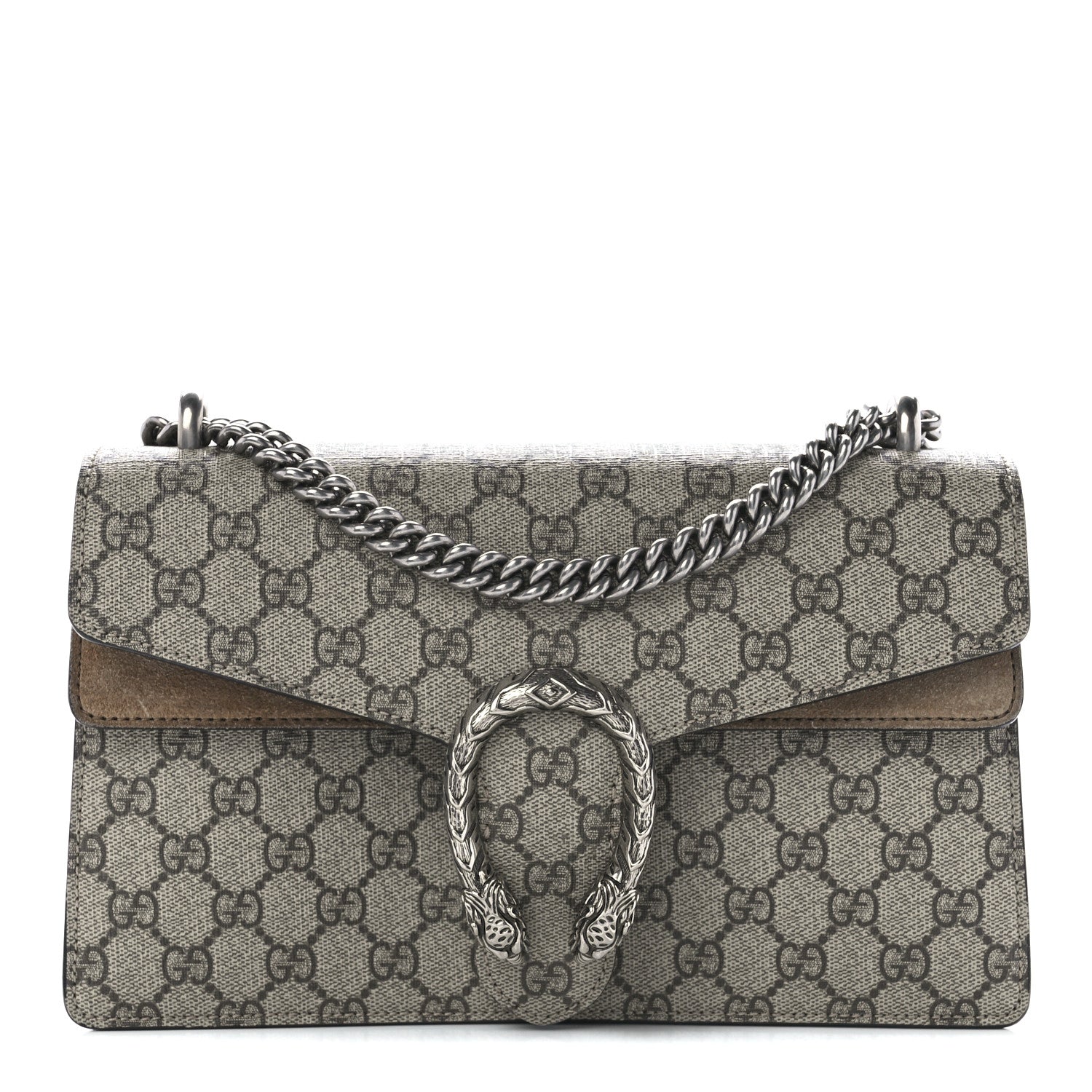 Gucci GG Supreme Monogram Small Dionysus Shoulder Bag Taupe 1 of 11