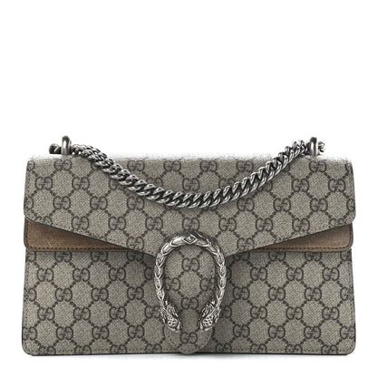 Gucci GG Supreme Monogram Small Dionysus Shoulder Bag Taupe 1 of 11