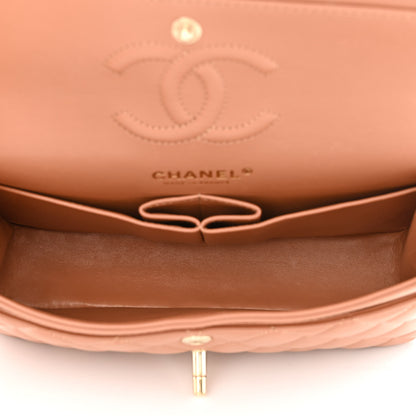 Chanel Lambskin Quilted Small Double Flap Brown 5 of 12