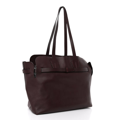 Burberry Calfskin Medium Belt Tote Burgundy 4 of 10