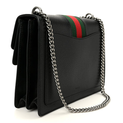 Gucci Calfskin Web Medium Dionysus Shoulder Bag Black 3 of 12