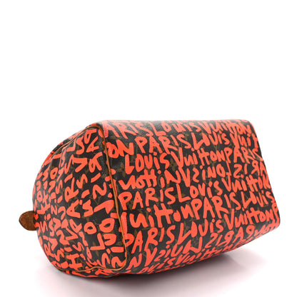 Louis Vuitton Monogram Graffiti Speedy 30 Orange 4 of 10
