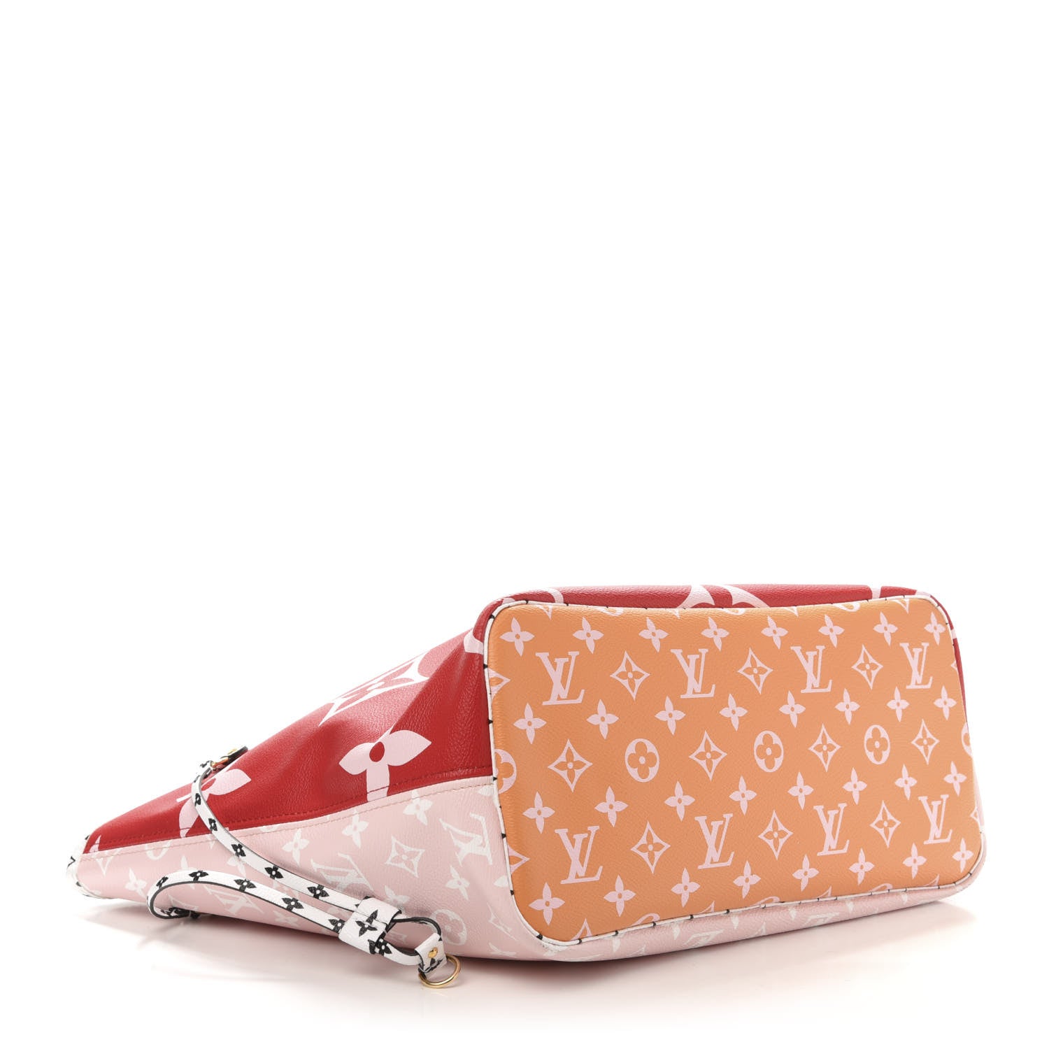 Louis Vuitton Monogram Giant Neverfull MM Rouge 4 of 10