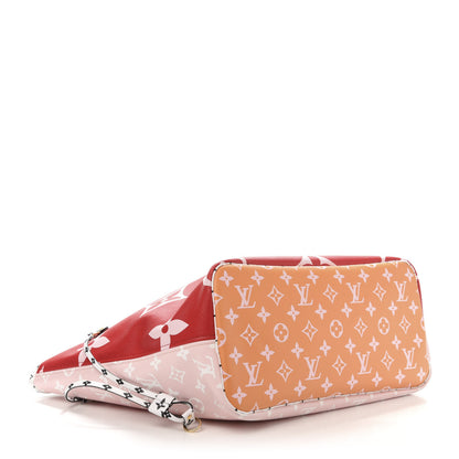 Louis Vuitton Monogram Giant Neverfull MM Rouge 4 of 10