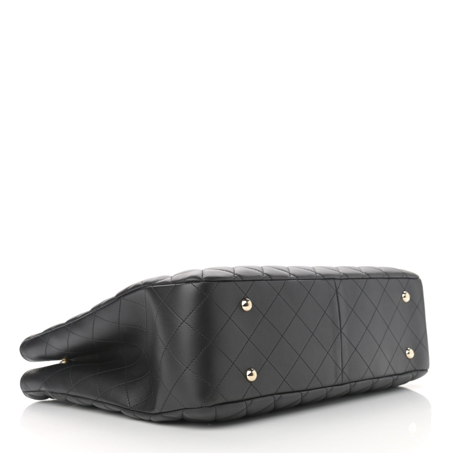 Chanel Lambskin Quilted Large Classic Shopping Tote Black 4 of 11