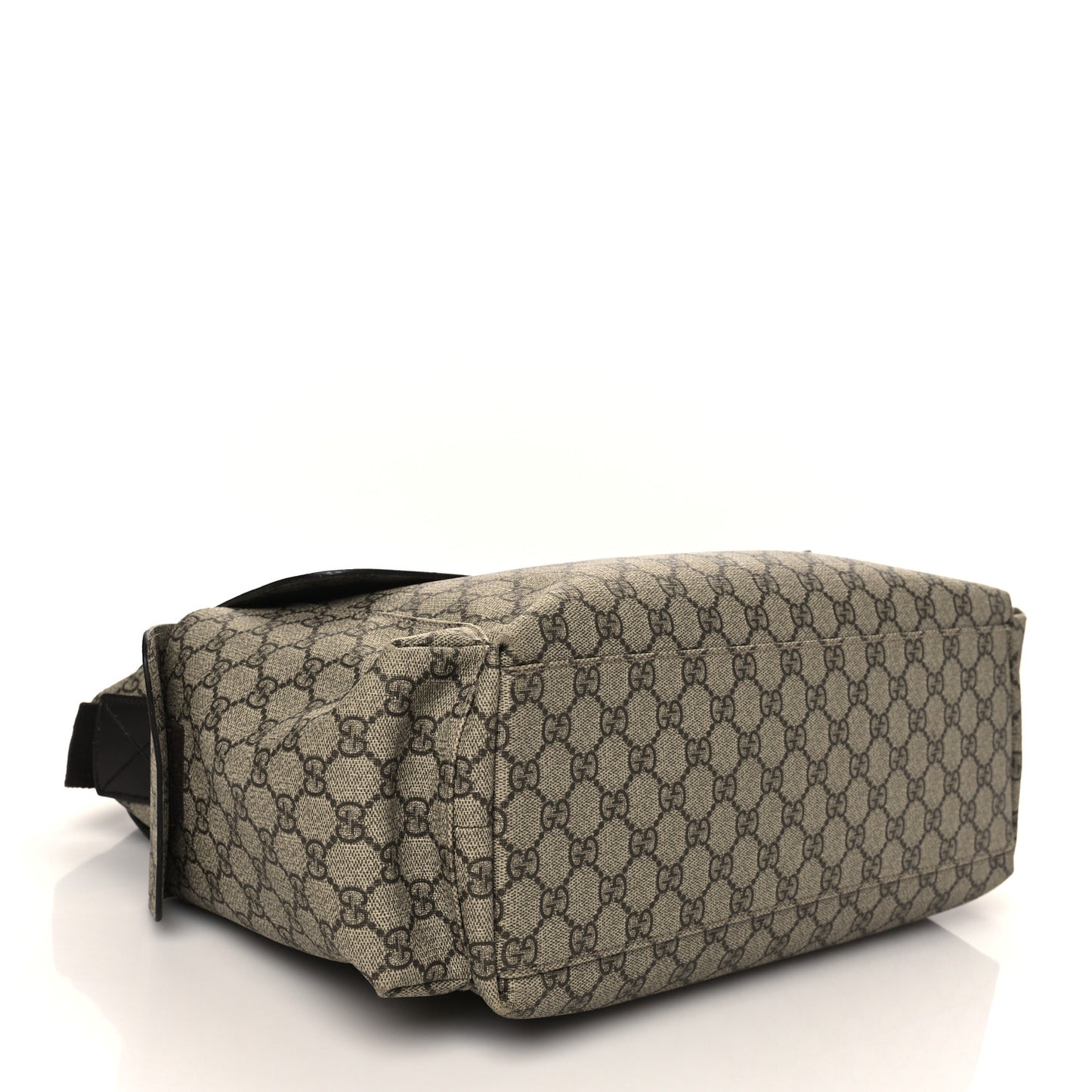 GG Plus Monogram Messenger Diaper Bag Dark Brown