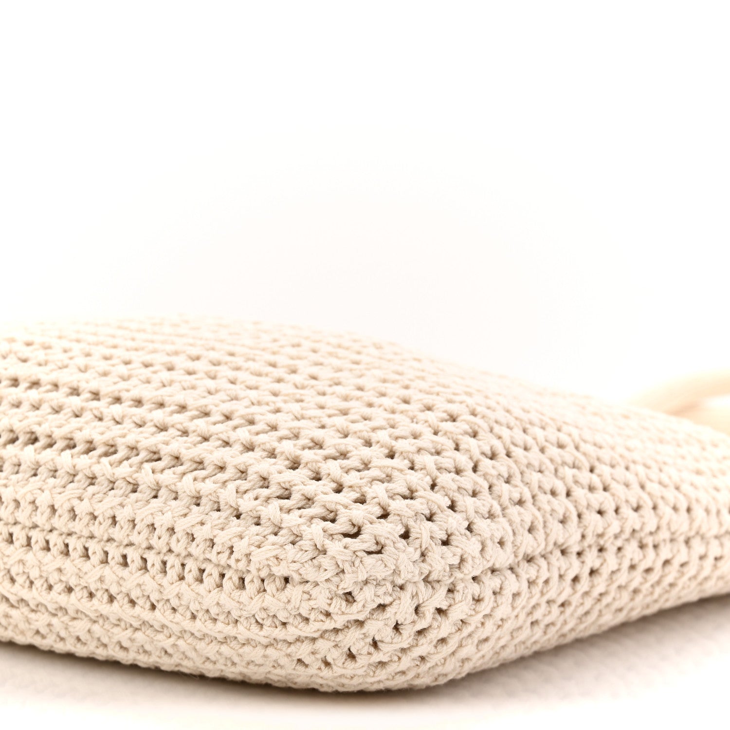 Miu Miu Cotton Crochet Ivy Bag Chalk White Black 11 of 11