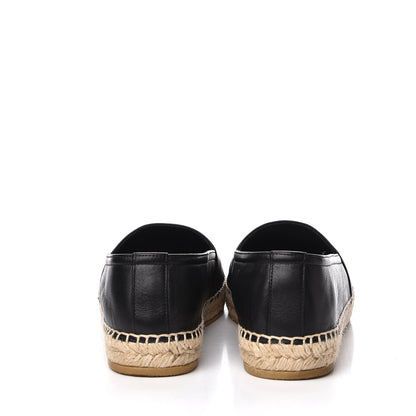 Saint Laurent Lambskin Monogram Espadrilles 39.5 Black 8 of 11