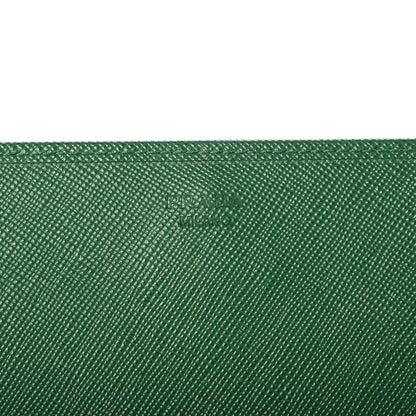 Prada Saffiano Metal Oro Chain Wallet Verde 6 of 11