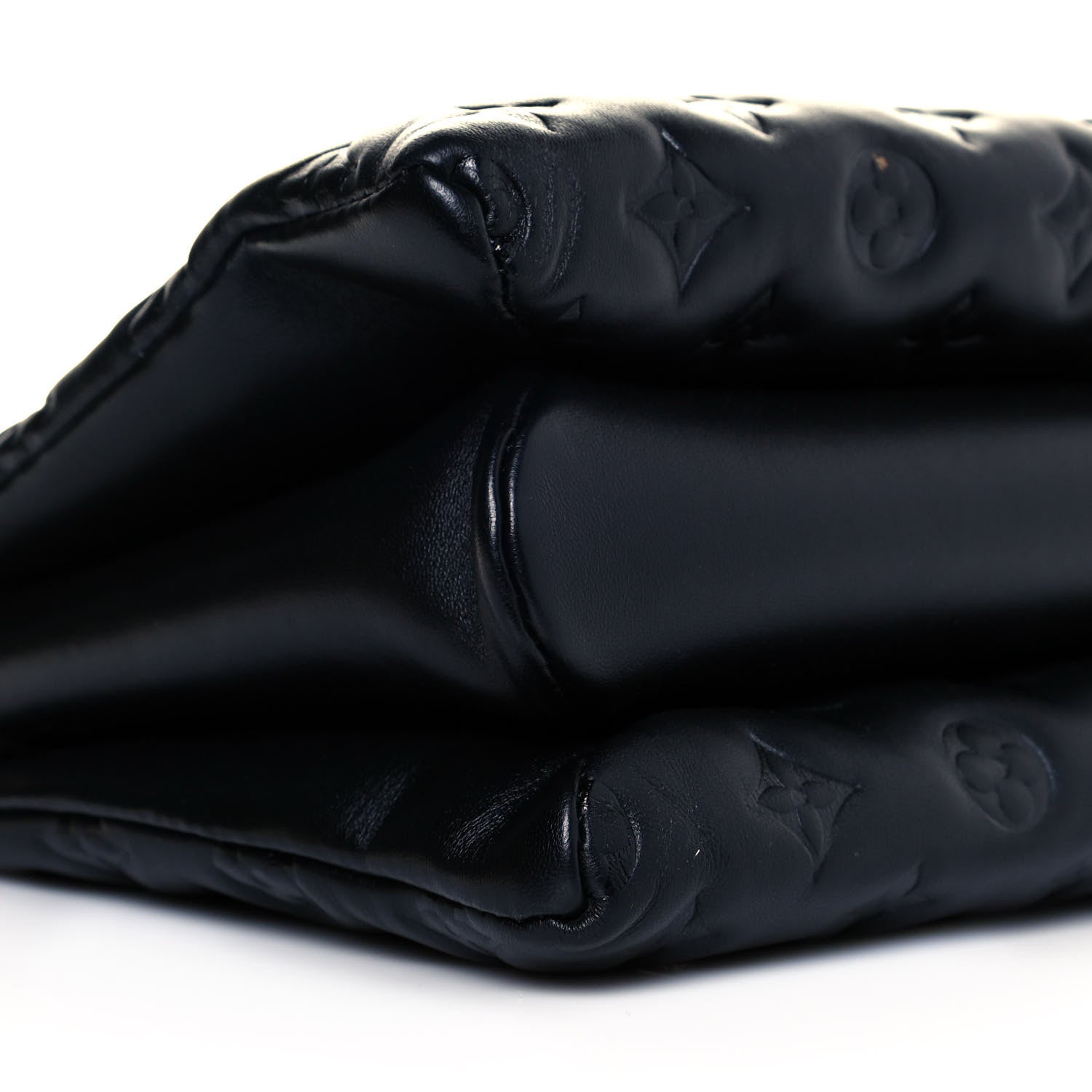 Louis Vuitton Lambskin Embossed Monogram Coussin PM Black 8 of 12